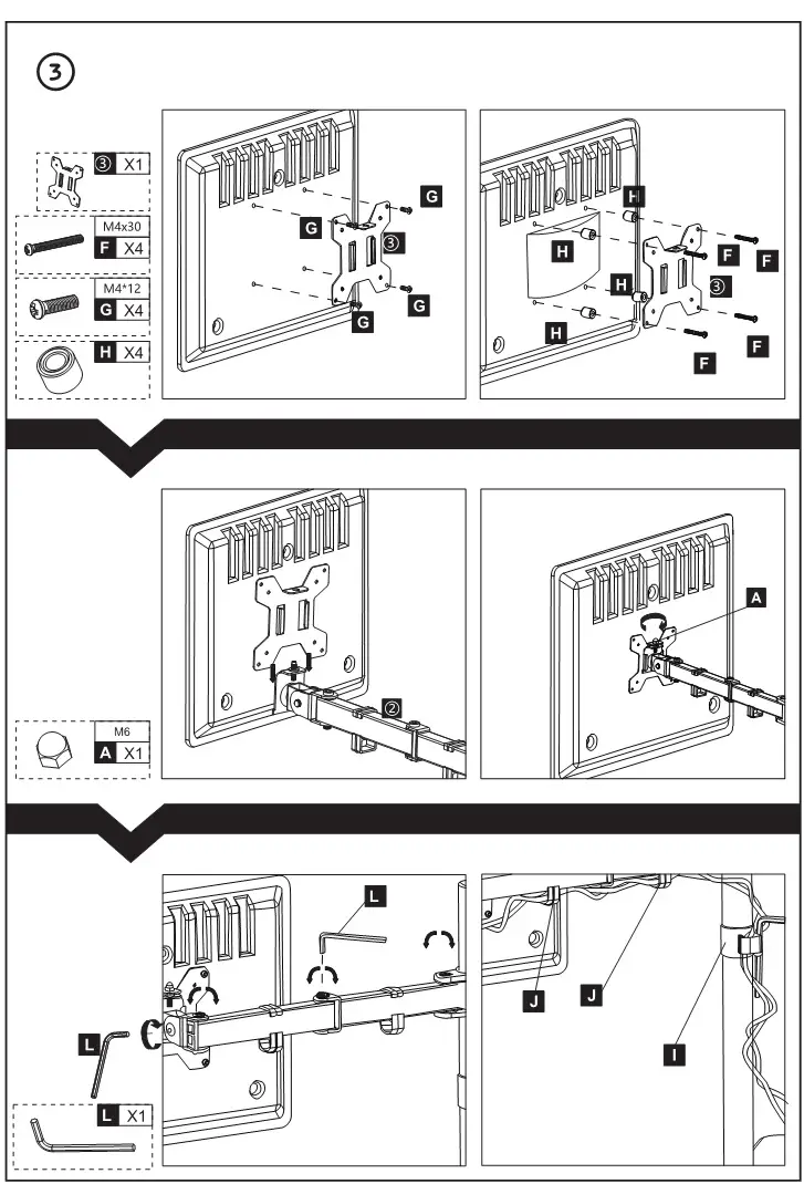 LIFE Desk Monitor Support Mount - Assembly 3