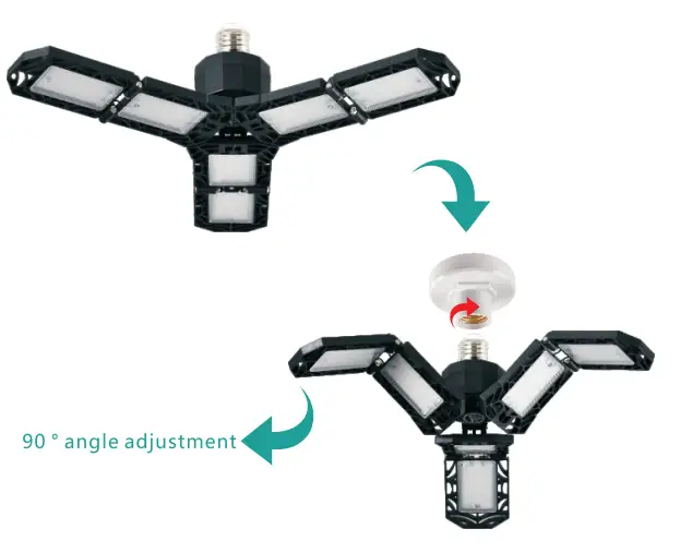 POLARPRA CP 666 120W LED Garage Lights - led light
