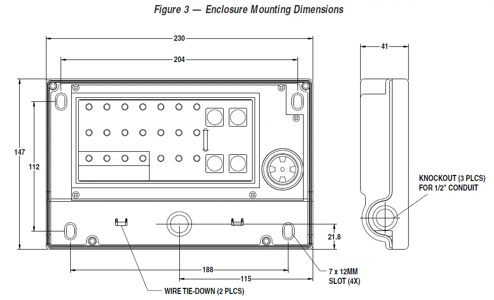 GENERAC-5464-21-Light-Surface-Mount-Remot-Annunciator-Panel-with-8-Relays-HTS-FIG-3