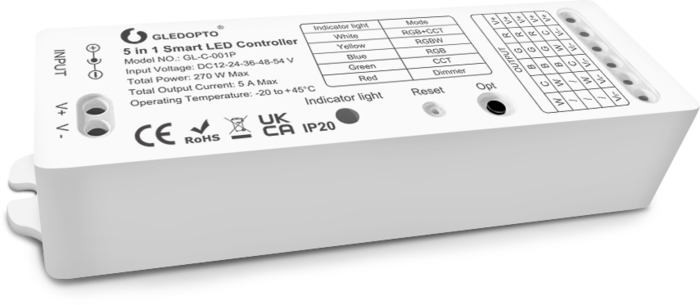 Gledopto Gl-c-001p 5-in-1 Smart Led Controller Max Instructions