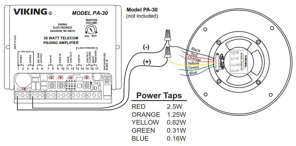 VIKING Cost Effective 8” Ceiling Speaker - Viking Mod