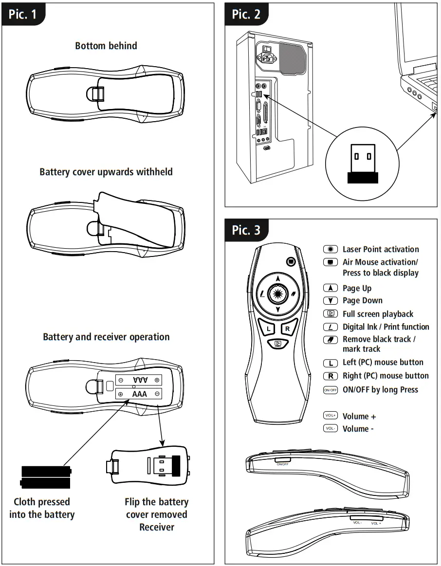 hama V2 00139916 X Pointer 6 in 1 Wireless Laser Presenter - fig1