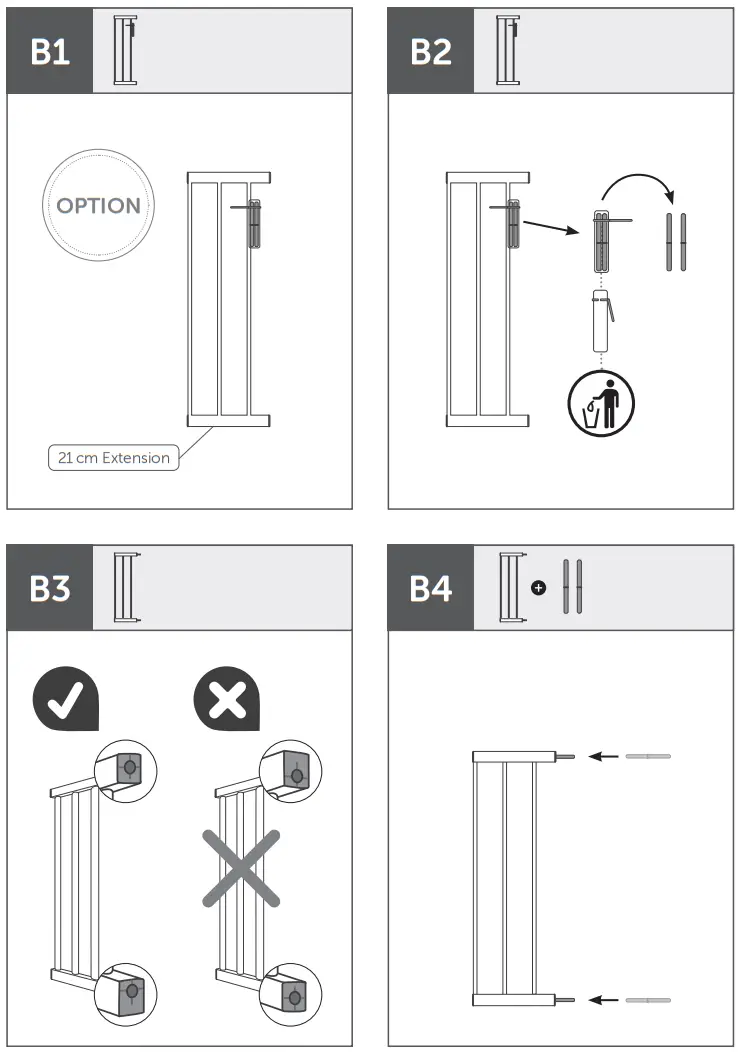 hauck WOODLOCK 2 2 Inch 9cm Extension - 15