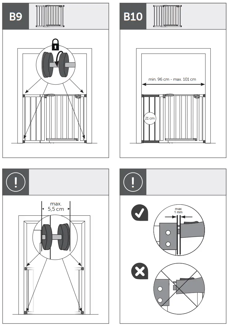 hauck WOODLOCK 2 2 Inch 9cm Extension - 18