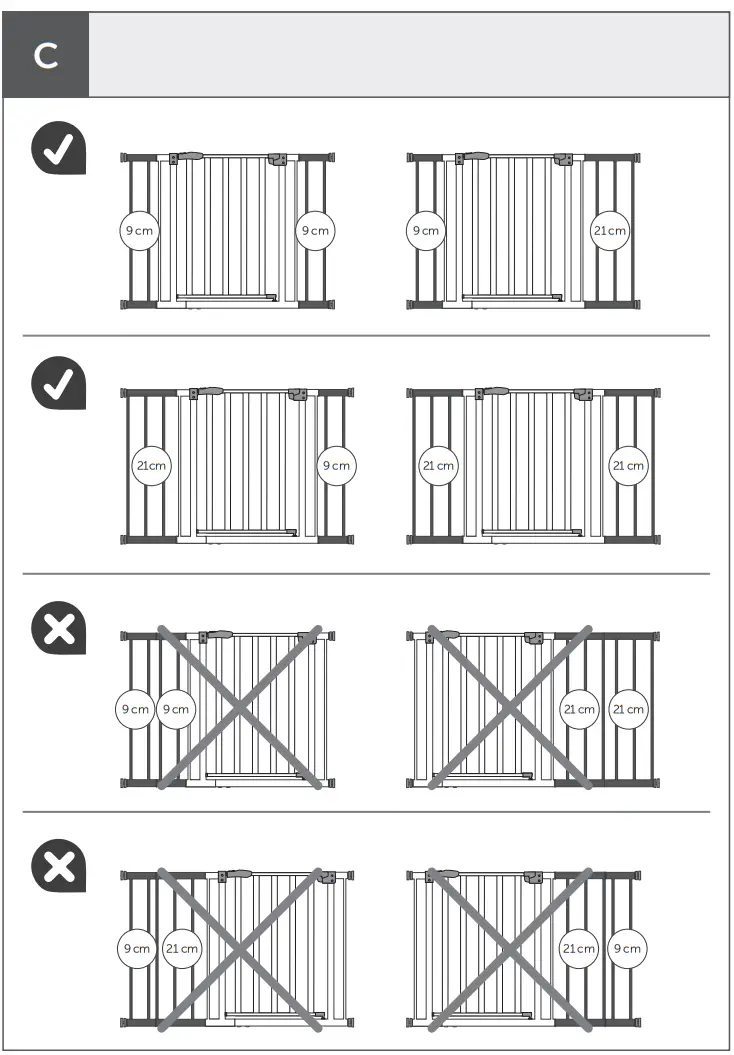 hauck WOODLOCK 2 2 Inch 9cm Extension - 19