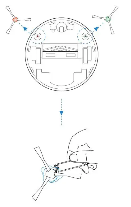 ECOVACS Deebot T9 Instruction Manual - Side Brushes