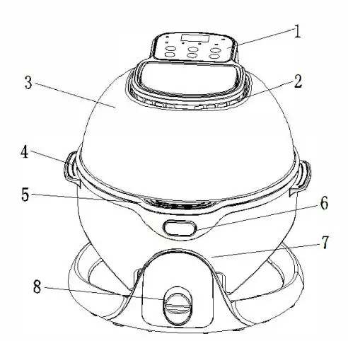 ZAIGLE 510222 Rolling Cooks Air Fryer FIG 1