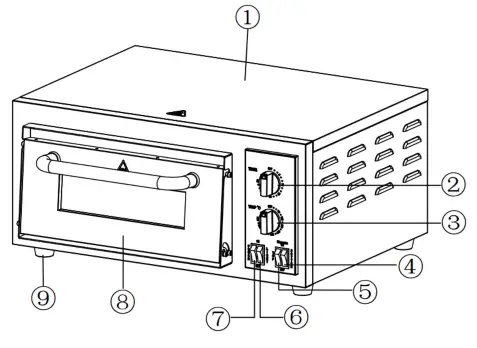 blizzard BPO1 Countertop Pizza Oven - Key