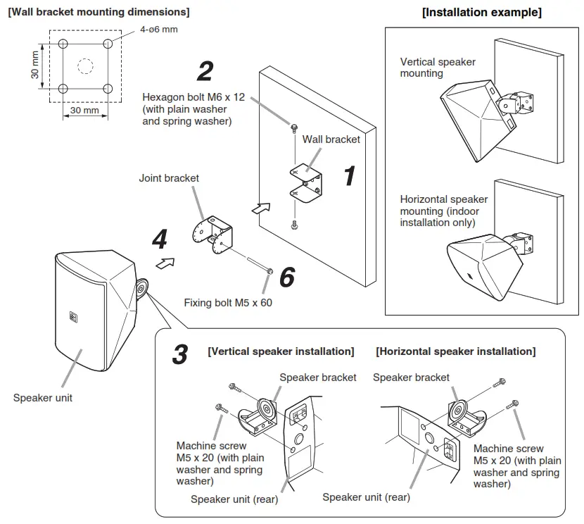 TOA F 1000WT Speaker System - bracket