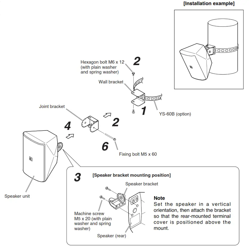 TOA F 1000WT Speaker System - diameter