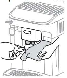 DeLonghi ECAM29X 3Y Magnifica Evo Bean to Cup Espresso and Cappuccino Machine - Coffee spouts