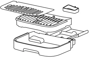DeLonghi ECAM29X 3Y Magnifica Evo Bean to Cup Espresso and Cappuccino Machine - Drip tray components