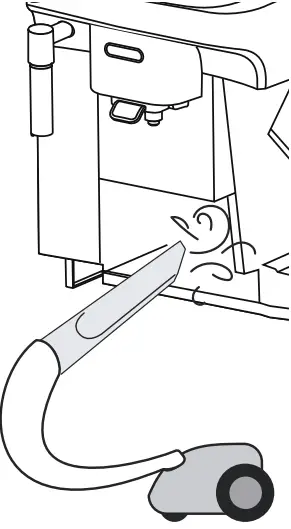 DeLonghi ECAM29X 3Y Magnifica Evo Bean to Cup Espresso and Cappuccino Machine - Inside of the machine