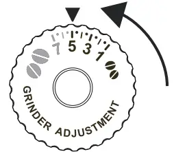 DeLonghi ECAM29X 3Y Magnifica Evo Bean to Cup Espresso and Cappuccino Machine - Turn one click towards