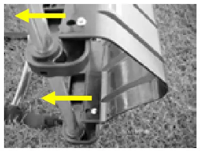 RAVE Bongo 10 and 13 - Slide the stabilizer towards