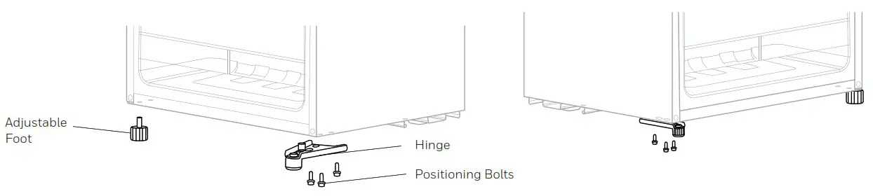 Honeywell H48WCB Can Beverage Cooler - Reversing the Door Swing 3