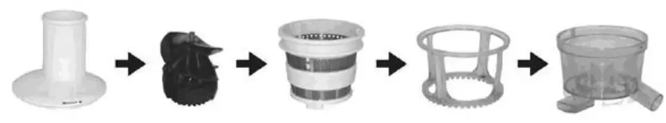 CONCEPT LO 7046 vegetables JUICER - . Open the upper cove