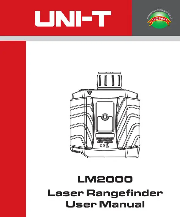 UNI-T LM2000 Laser Rangefinder User Manual