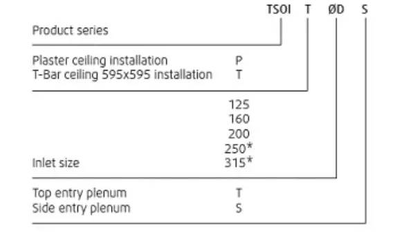 SYSTE Mair TSOI T 125 S Air valves Diffuser - Figure 3