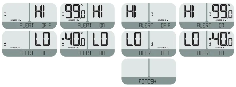 LA CROSSE TECHNOLOGY 308 149 Wireless Refrigerator - Setting