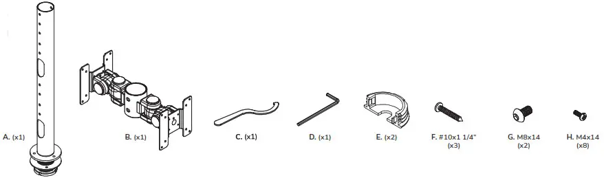 Neomounts FPMA-D05DBLACK Monitor-PARTS