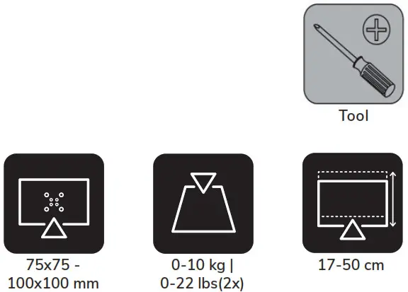 Neomounts FPMA-D05DBLACK Monitor-tool