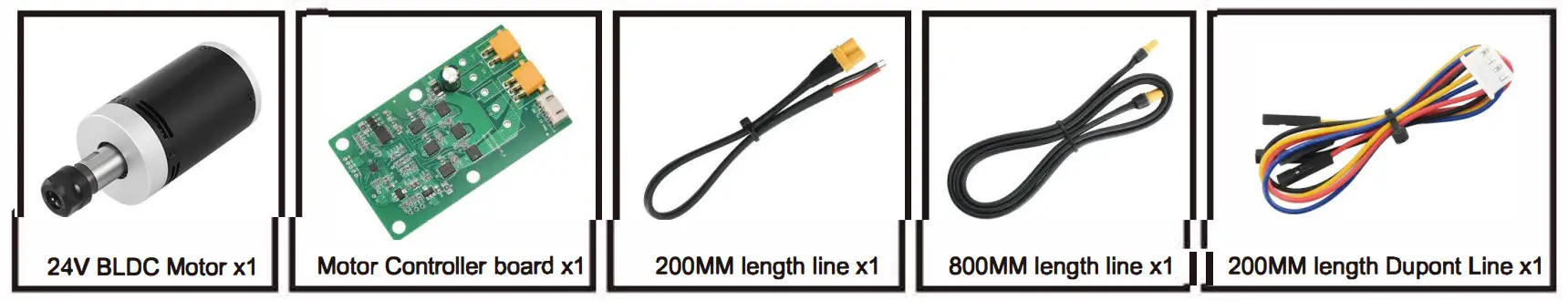 Genmitsu 245805502 CNC Brushless Motor DC Spindle - parts