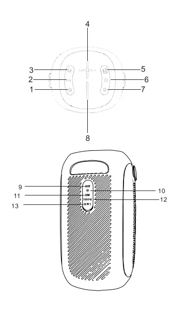 STARUMENT LY-PB55 Portable Speaker FIG 1