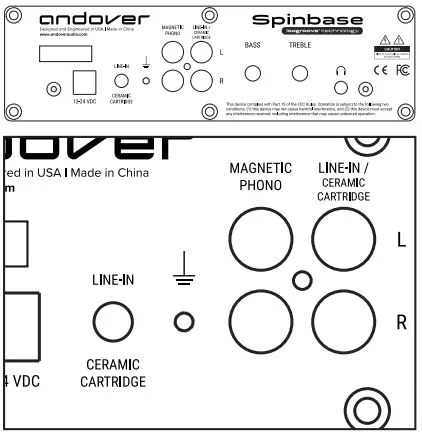 andover SPINBASE Turntable Speaker System - FIG 2