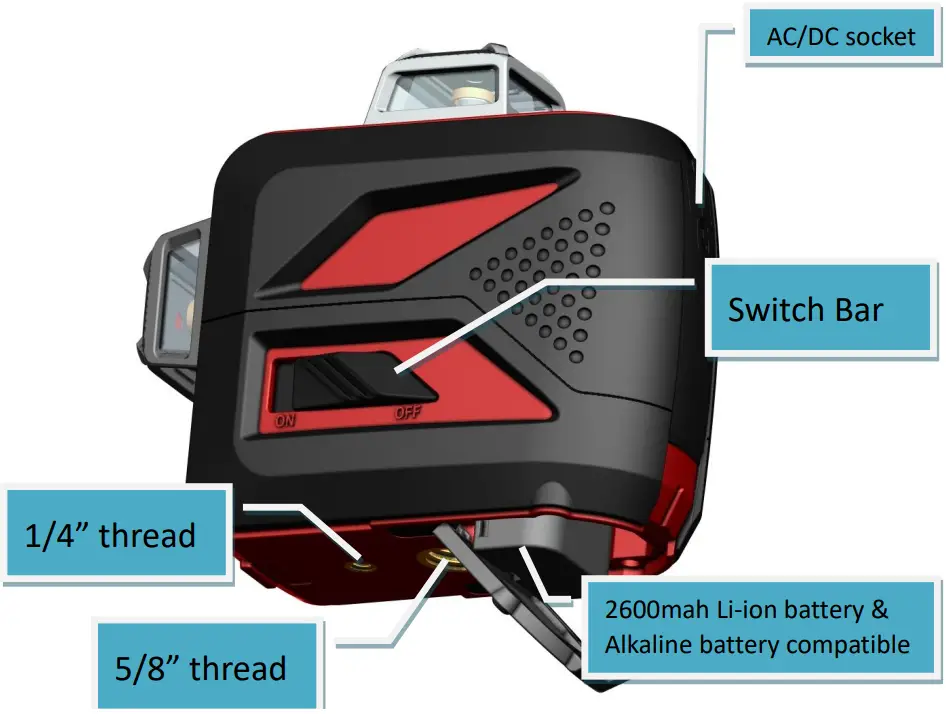Suzhou Fukuda Laser Precision Instrument MW 93TX 3D Cross Line Laser - 2