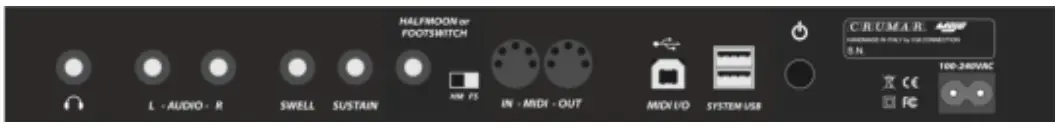 CRUMAR 10133331 Classic Mojo Suitcase - THE REAR PANEL