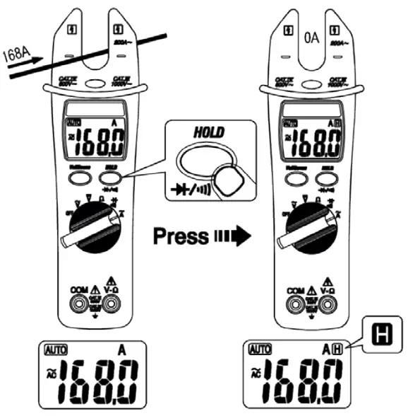 Megger DCM330 Clamp Meter - Operation 4