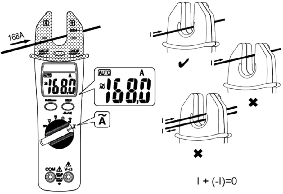 Megger DCM330 Clamp Meter - Operation 8