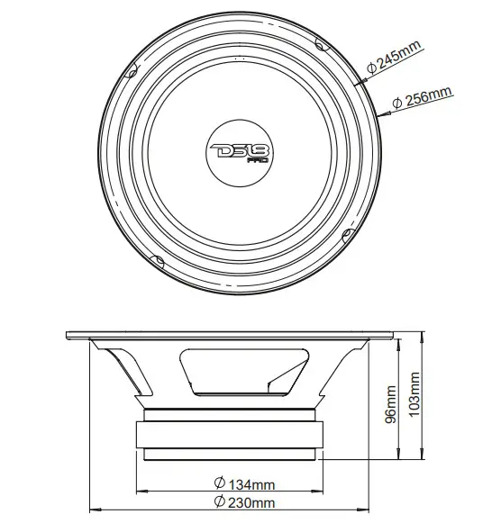 DS18 PRO-X10.4M 10-Inch Midrange Speaker