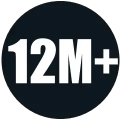 12M+