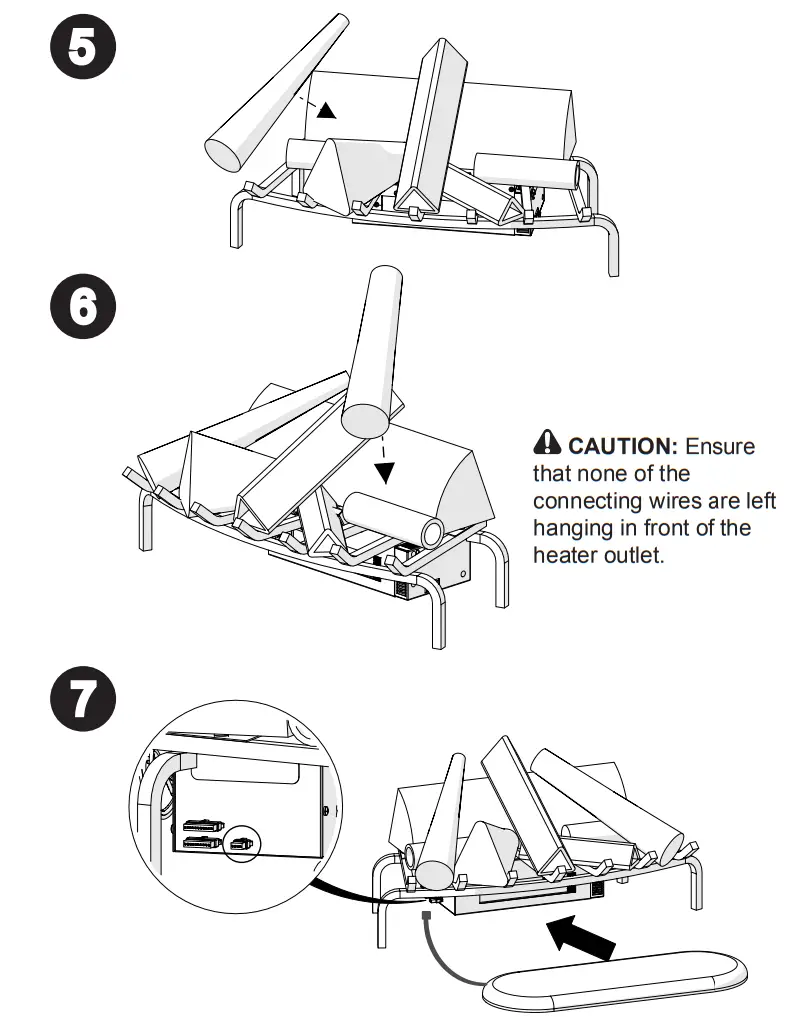 DIMPLEX DLG1058 28 in Premium Electric Fireplace Log Set-fig4