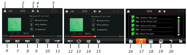 SOUND STREAM VM-700HB 2 DIN MP3MP4 USB Player - Media Playback