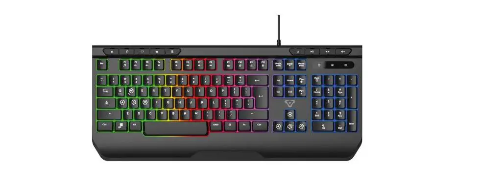 Laser Kb-mbk701-bk Rgb Gaming Keyboard User Manual
