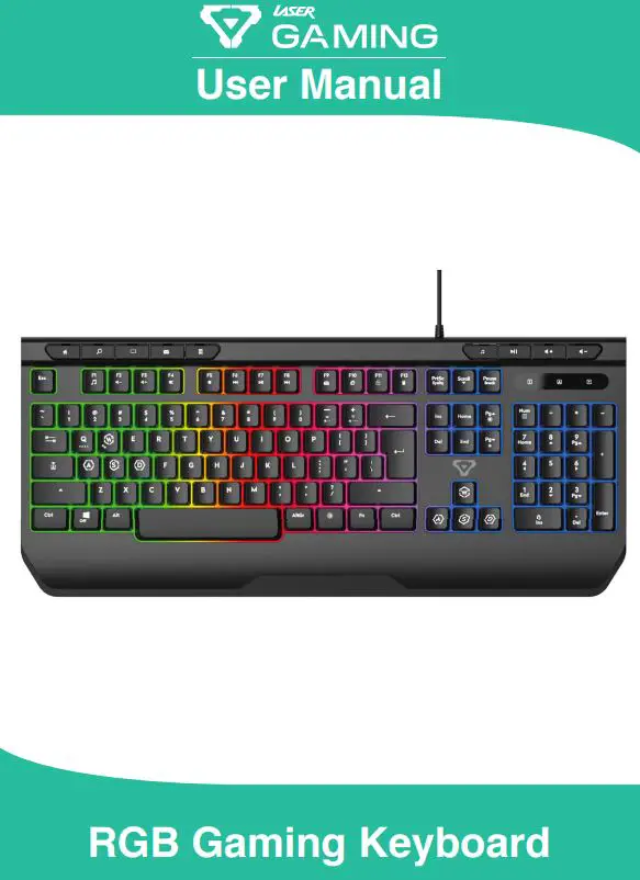 LASER KB-MBK701-BK RGB Gaming Keyboard User Manual