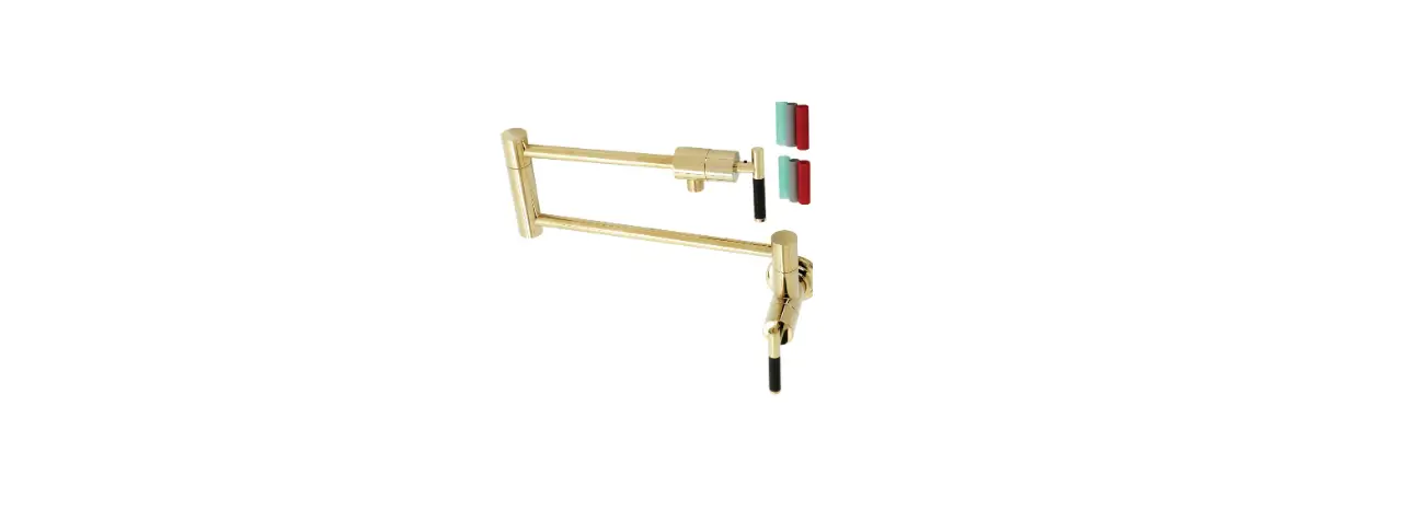 Kingston Ks4102ckl Pot Filler In Polished Brass Installation Guide