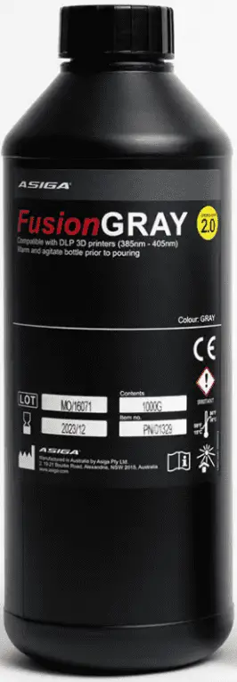 ASIGA 01329 FusionGRAY V2 High Temperature Material