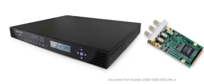 orolia SecureSync 2400 Time & Frequency Reference Solution Installation Guide - Option Card Field Installation Guide