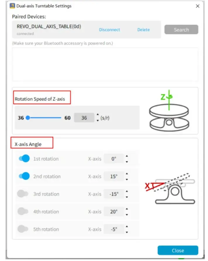 REVOPOINT A230 Dual Axis Turntable for Mini - Figure 9
