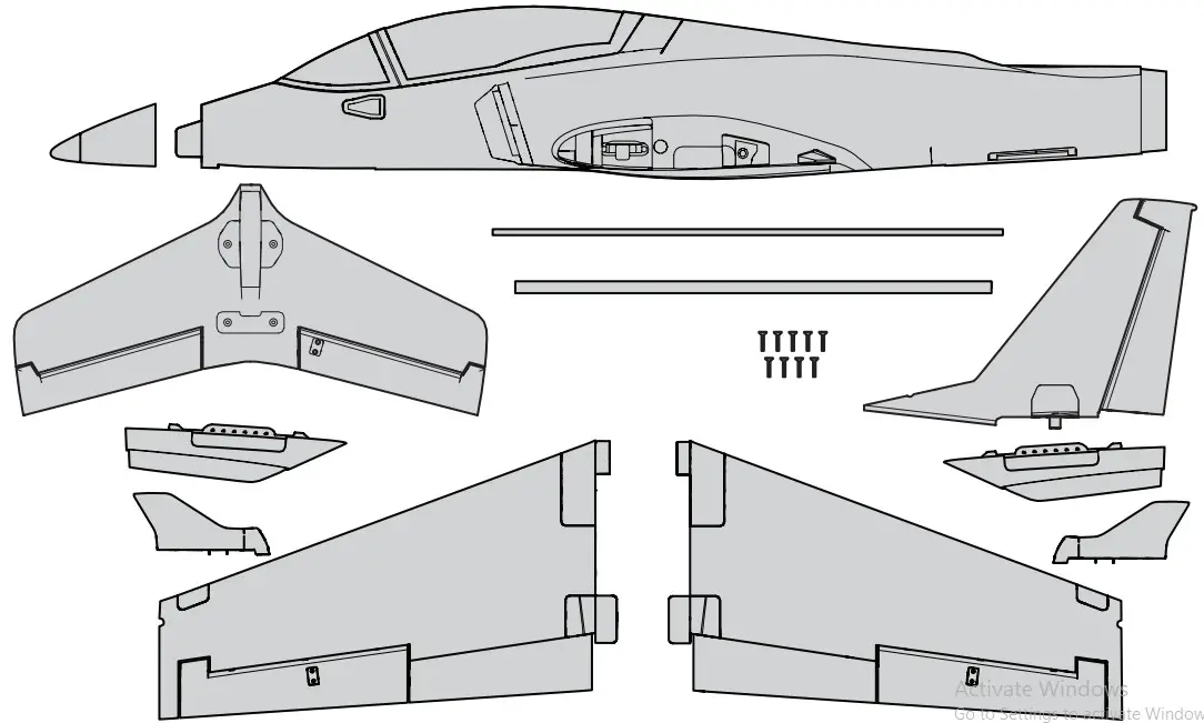 HORIZON Viper 90mm EDF -Box Contents