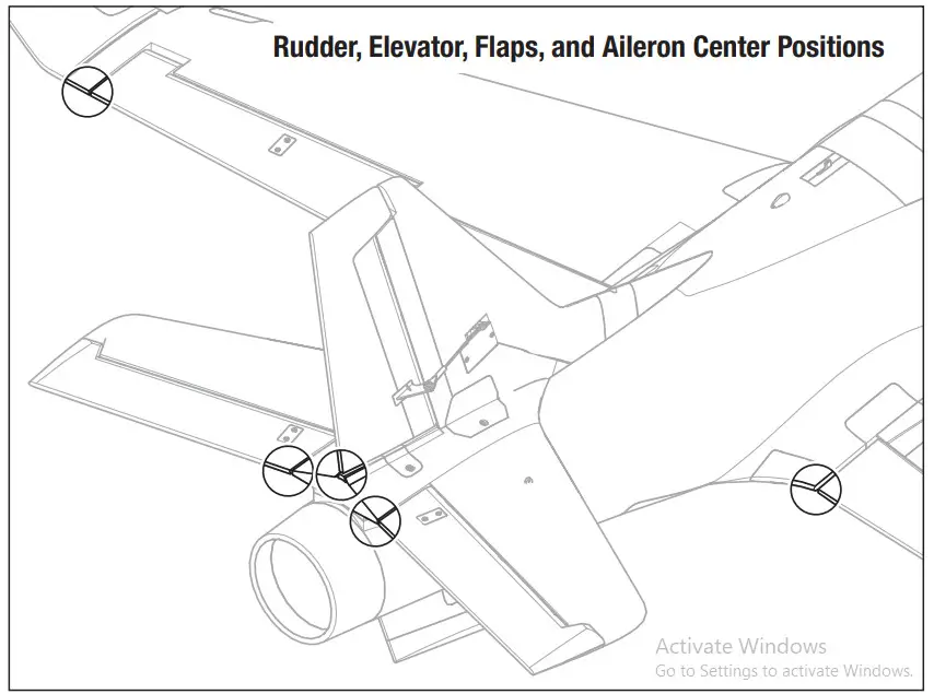 HORIZON Viper 90mm EDF -Control Surface Centering
