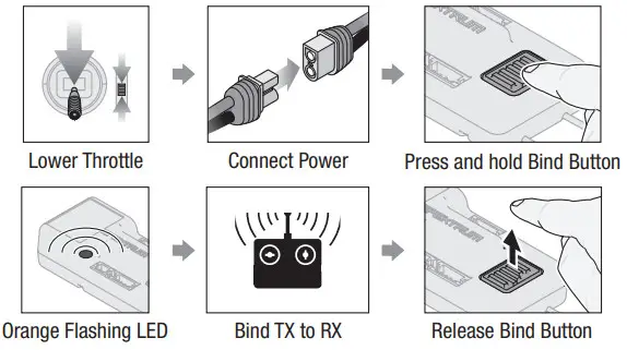HORIZON Viper 90mm EDF -Using The Bind Button