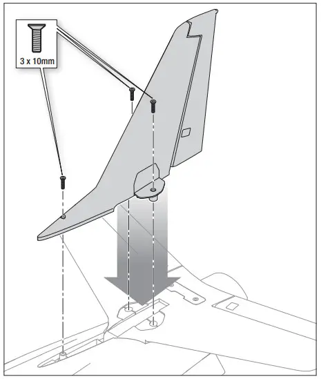 HORIZON Viper 90mm EDF -Vertical Stabilizer Installation