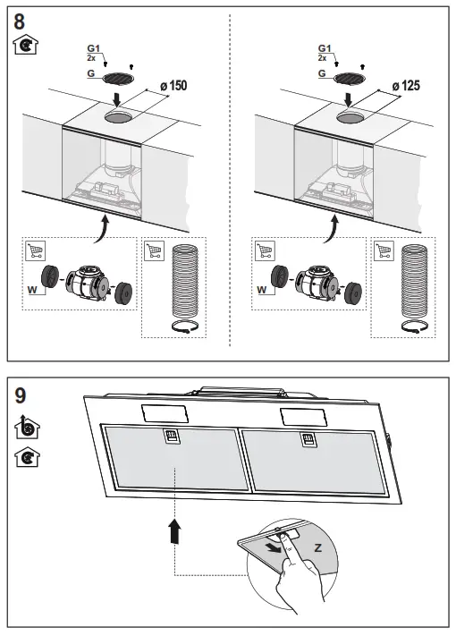 savo G-3305-S Cooker Hood - 8