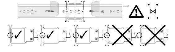 OSRAM LINEARlight Flex Diffuse LED Strip - Ensure that the “hourglass” mark is still visible