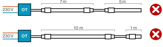 OSRAM LINEARlight Flex Diffuse LED Strip - However, more sections cannot be connected in series